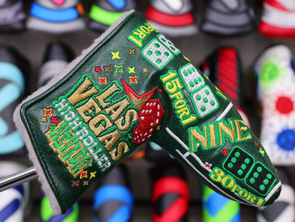 scotty cameron limited release 2014 las vegas green high roller craps table blade putter headcover