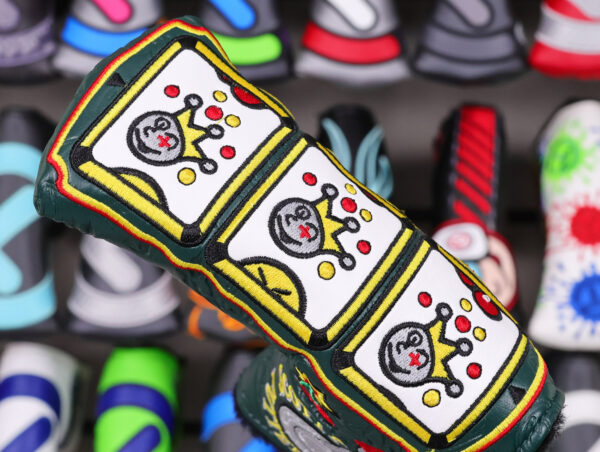 scotty cameron 2025 limited release custom shop green jackpot johnny vegas casino slot machine blade putter headcover