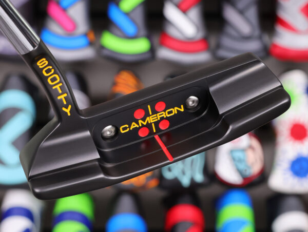 scotty cameron black custom shop newport 2.5 studio style gss insert putter golf club with johnny speed racer stamp