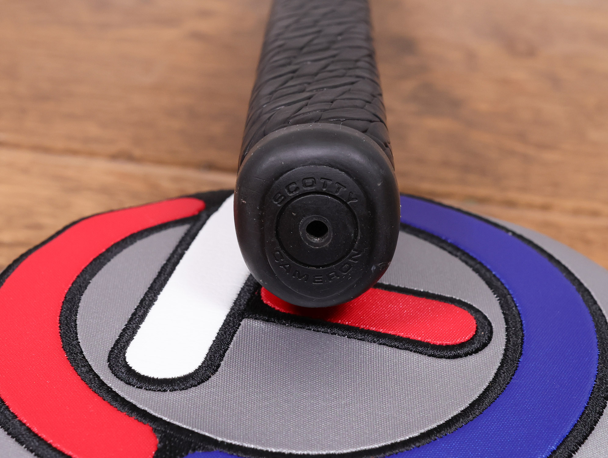 scotty cameron tour only black braided leather stitchback putter grip