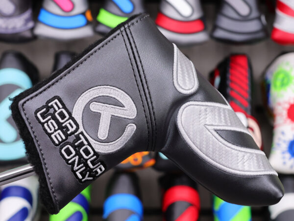 scotty cameron for tour use only gray and silver carbon rush industrial circle t blade putter headcover