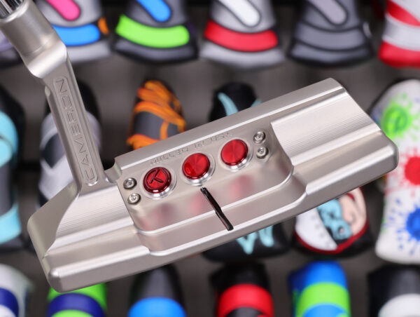 scotty cameron tour only newport 2+ plus studio style circle t 360g putter with carbon steel chain link milled insert golf club