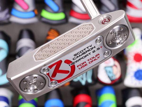 scotty cameron tour only newport 2.5 plus studio style scs carbon steel insert circle t 360g putter golf club