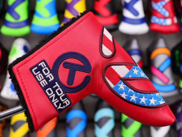 scotty cameron tour only red usa industrial circle t blade putter headcover