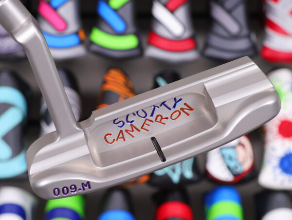 scotty cameron tour only sss masterful 009m multi color circle t 350g putter with flange line and scotty dog stamp golf club