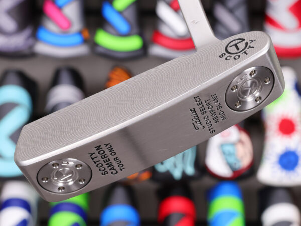scotty cameron tour only sss newport mid slant studio select circle t 360g putter with black paint golf club