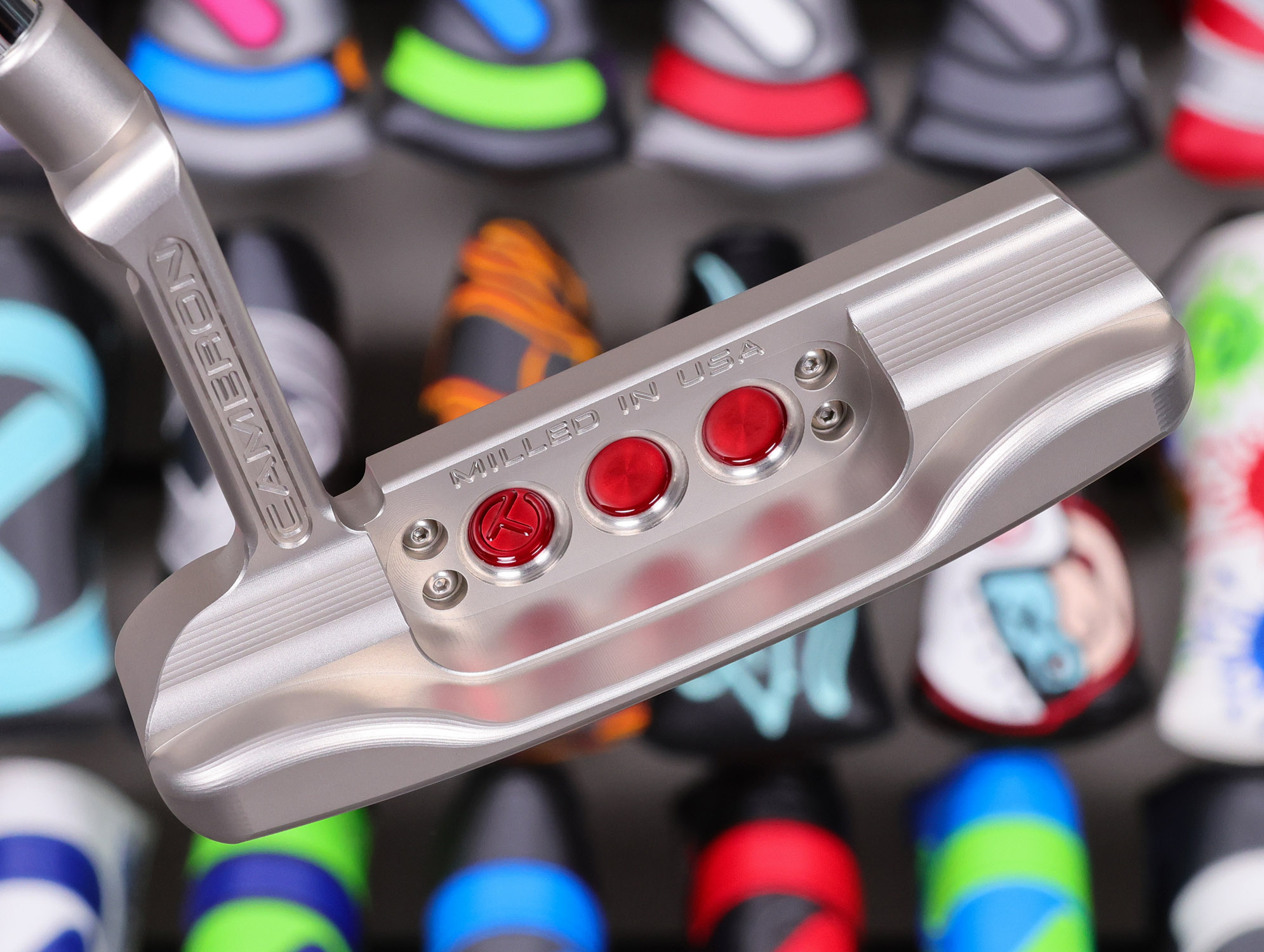 scotty cameron tour only sss naked newport studio style circle t 360g putter with carbon steel scs chain link milled insert golf club