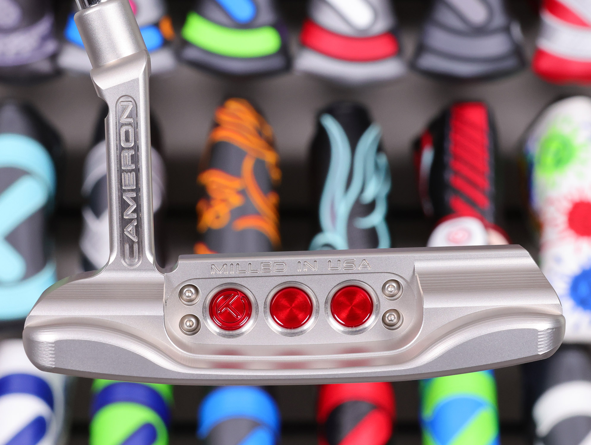 scotty cameron tour only sss naked newport studio style circle t 360g putter with carbon steel scs chain link milled insert golf club