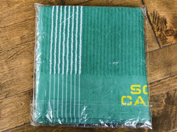 Scotty Cameron Green & Yellow w/ White Stripes "Vintage Caddy Towel"
