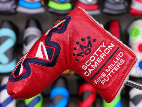 scotty cameron 2011 british open championship red leather union jack dog red blade headcover