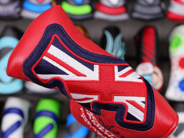 scotty cameron 2011 british open championship red leather union jack dog red blade headcover