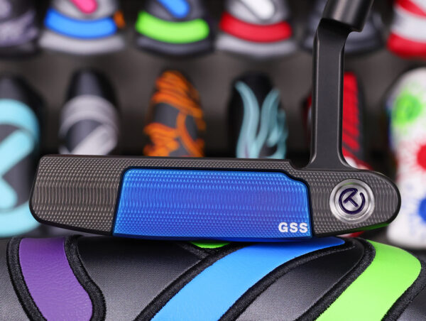 scotty cameron tour only chromatic blue gss insert black tnp newport select circle t 360g putter with black shaft golf club