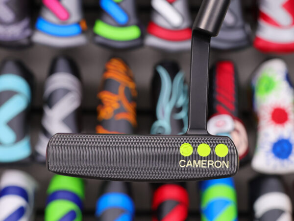 scotty cameron tour only black deep milled fastback circle t plumber neck putter with 3 sight lines golf club