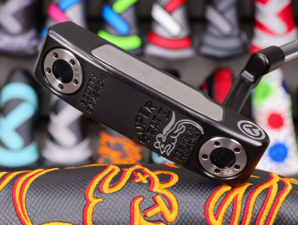 scotty cameron tour only black gss insert masterful super rat circle t 370g putter with sight dot and sight line golf club