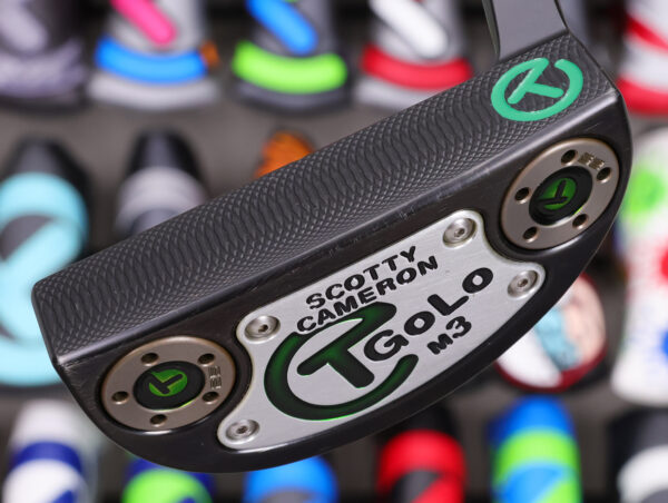 scotty cameron tour only black sss golo m3 circle t 370g putter with black ct shaft and copper tungsten ct weights golf club