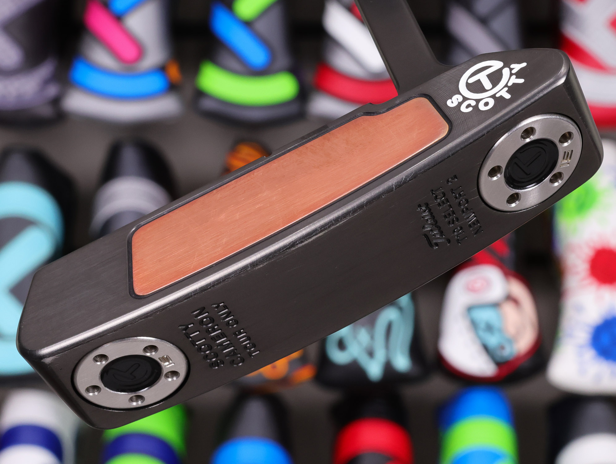 scotty cameron tour only black t10 newport 2 buttonback teryllium insert circle t 360g putter with top line golf club