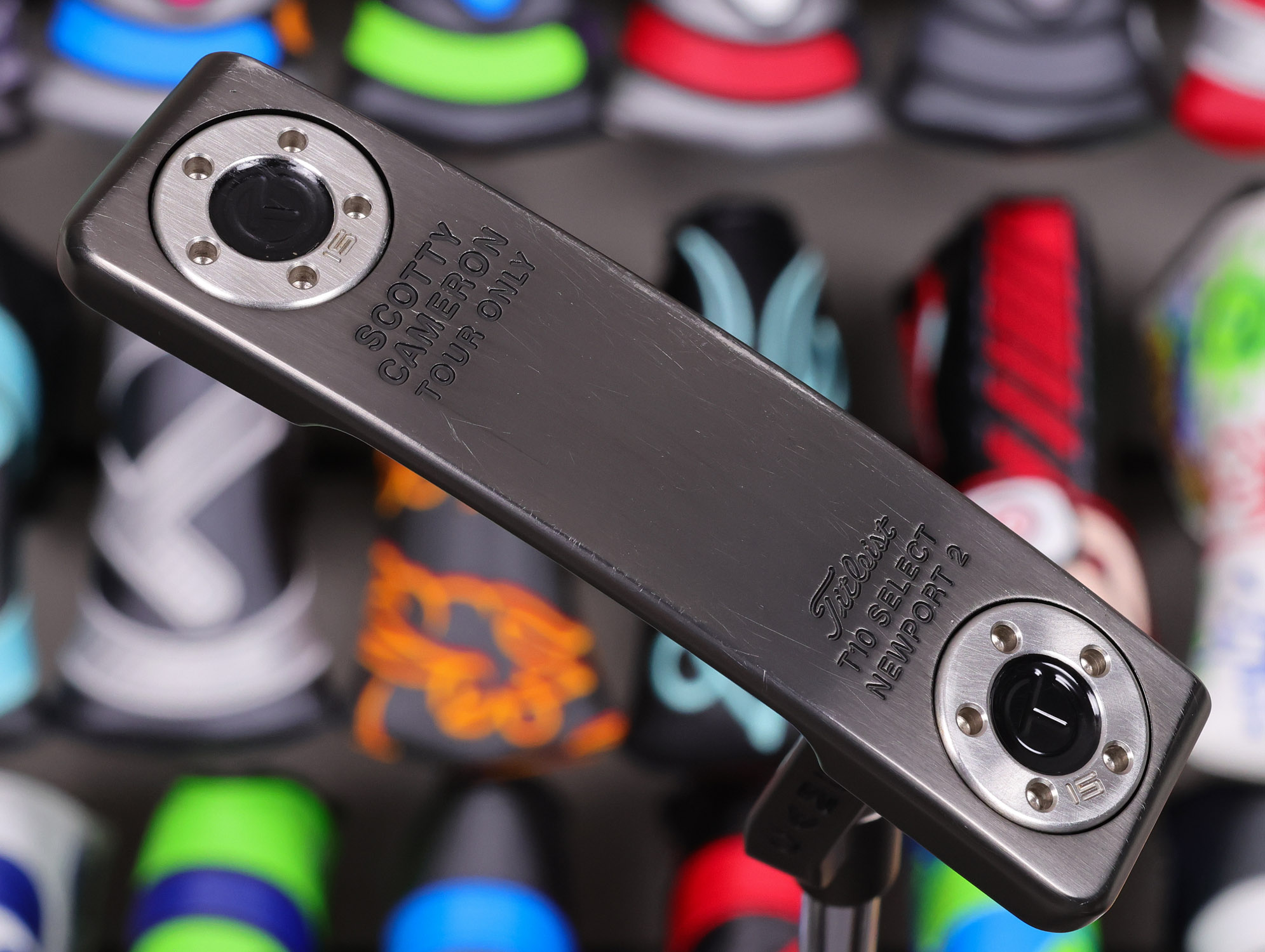 scotty cameron tour only black t10 newport 2 buttonback teryllium insert circle t 360g putter with top line golf club