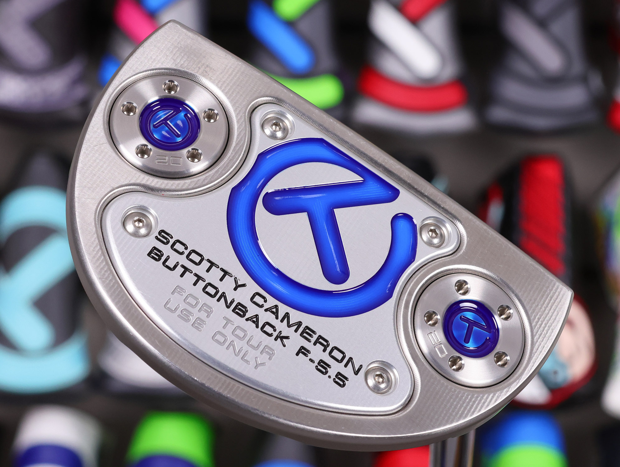 scotty cameron tour only buttonback flowback f 5.5 teryllium insert circle t 360g putter with top line and sight line golf club