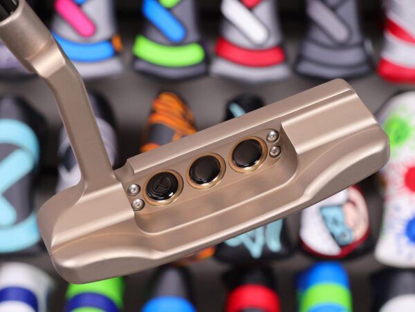 scotty cameron tour only chromatic bronze concept 1 prototype gss insert circle t 360g putter with naked head design and black shaft golf club