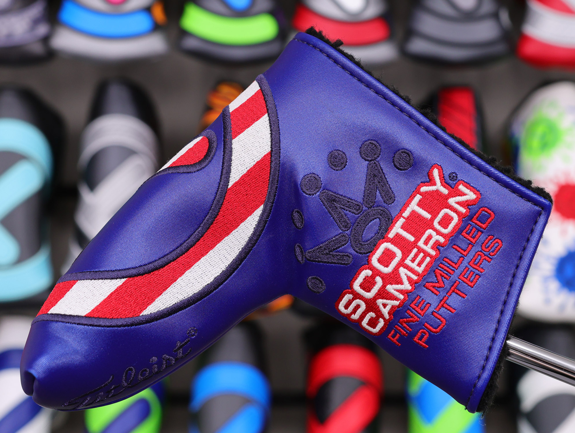 scotty cameron tour only blue usa industrial circle t blade headcover