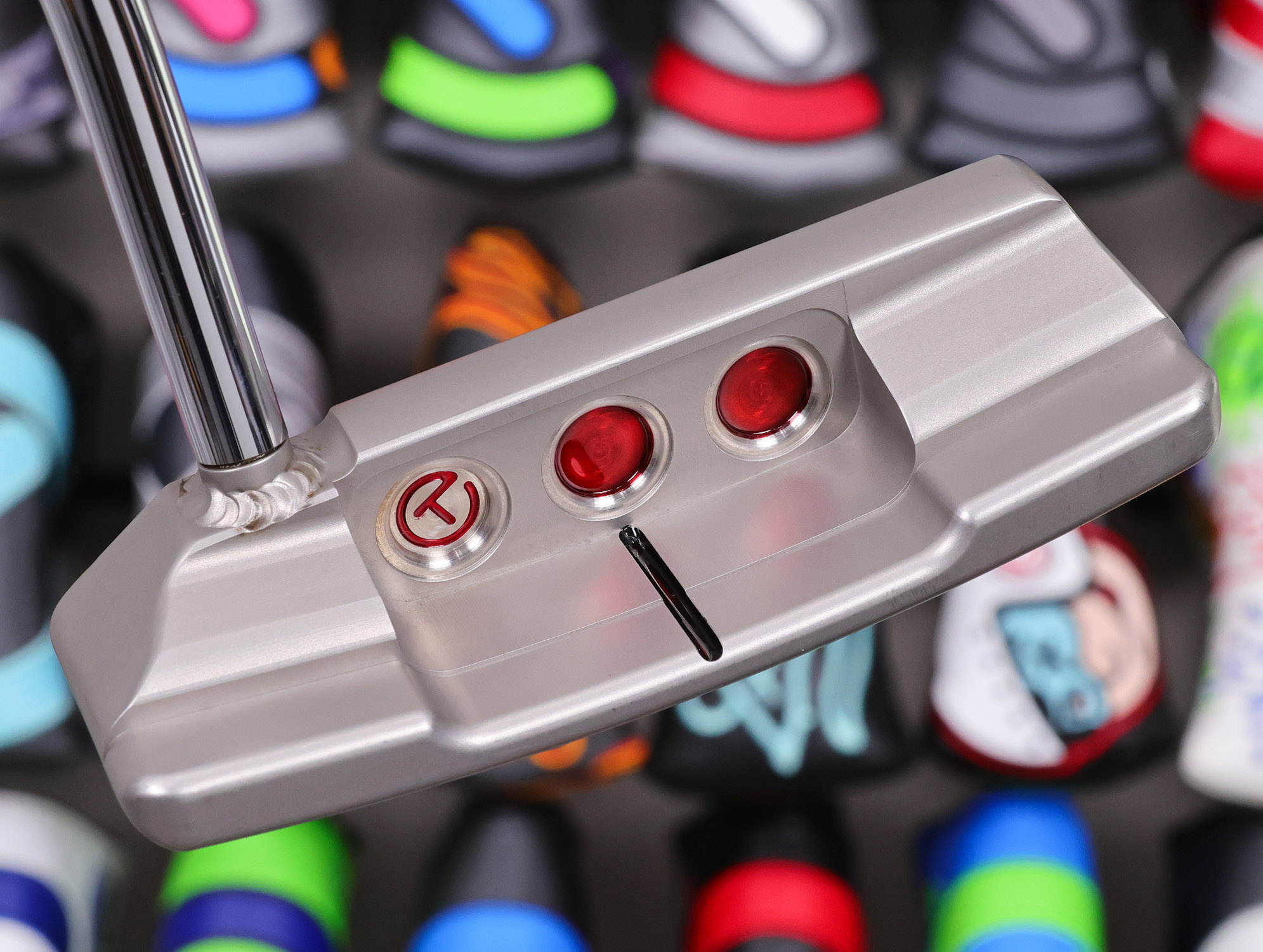 scotty cameron tour only deep milled sss newport 2 mid select circle t heavy putter with welded spud neck golf club