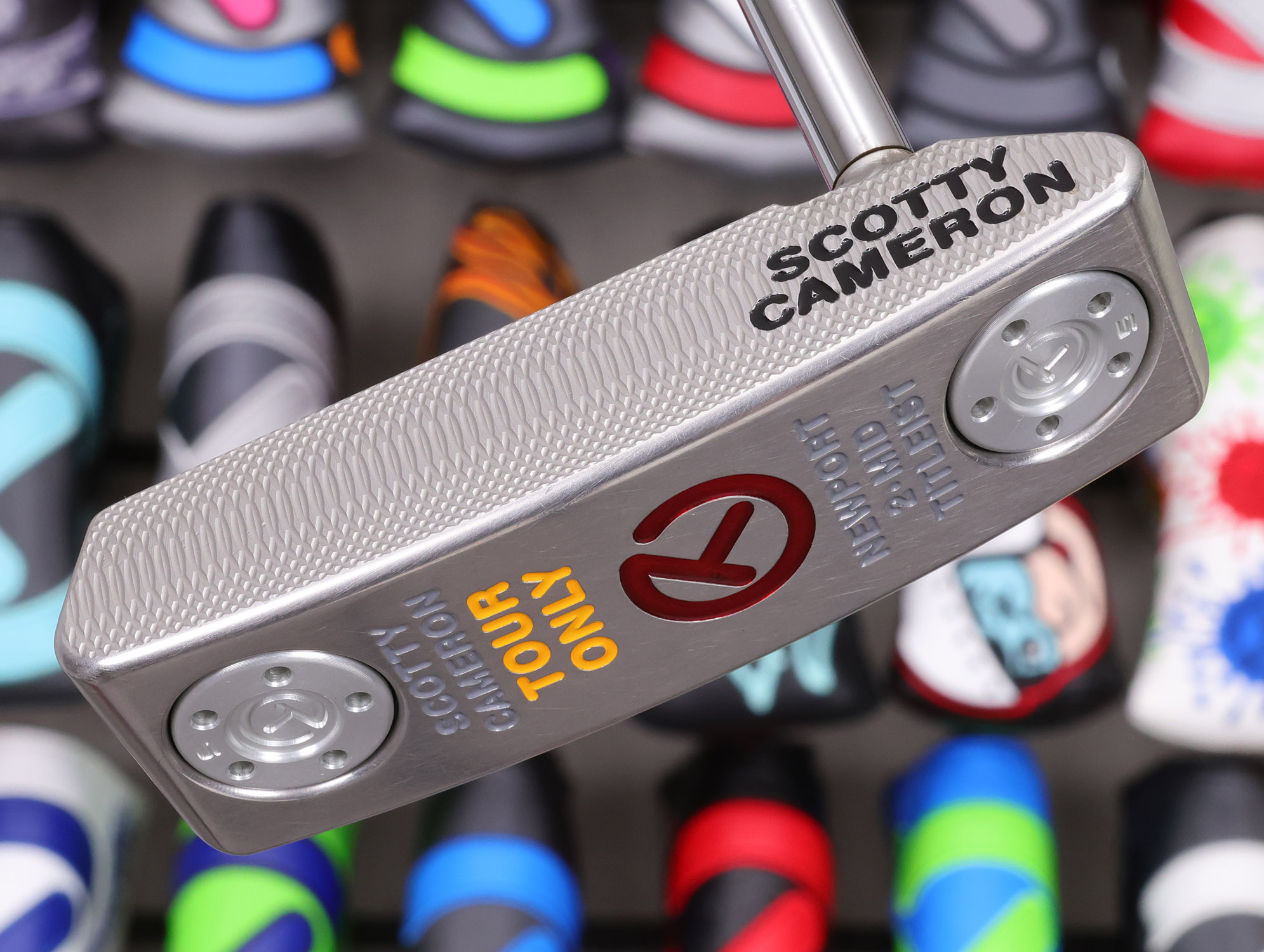 scotty cameron tour only deep milled sss newport 2 mid select circle t heavy putter with welded spud neck golf club