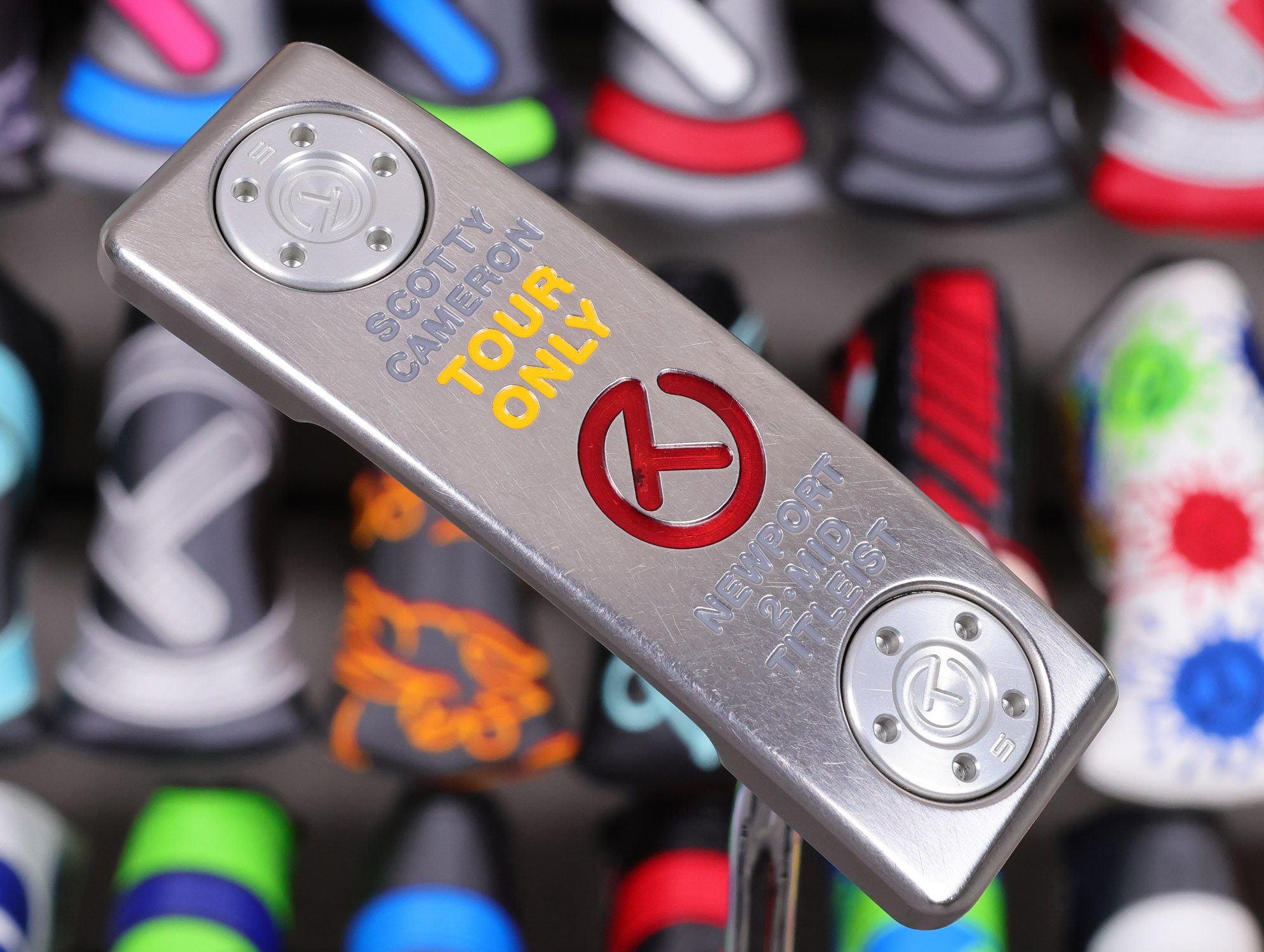 scotty cameron tour only deep milled sss newport 2 mid select circle t heavy putter with welded spud neck golf club