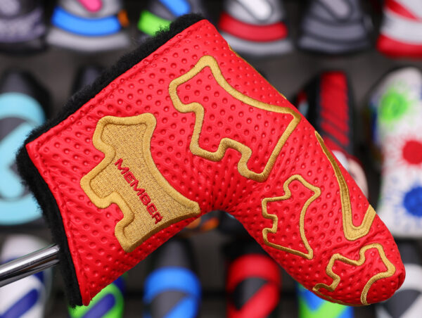 scotty cameron 2026 club cameron member red and gold scotty dog blade putter headcover
