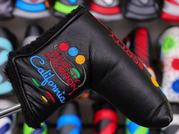 scotty cameron tour only black california series art of putting paint splash blade putter headcover