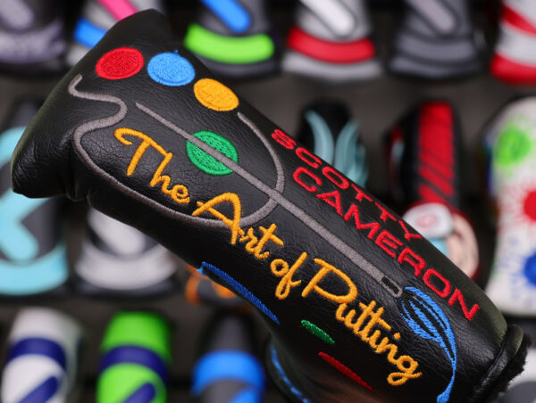 scotty cameron tour only black california series art of putting paint splash blade putter headcover