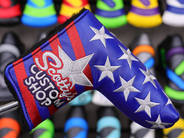 scotty cameron custom shop stars and stripes blade putter headcover
