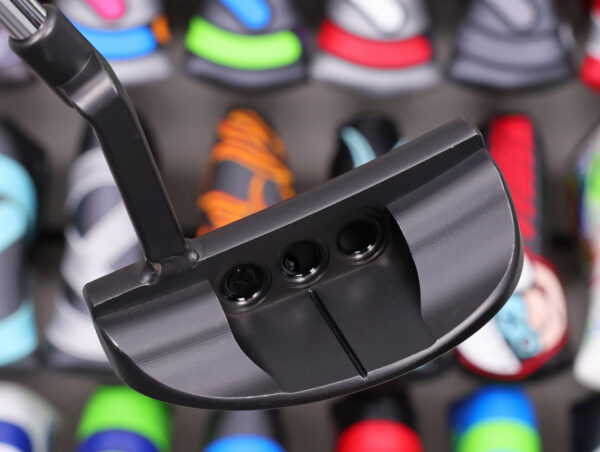 scotty cameron tour only deep milled black sss california del mar circle t putter with welded plumber neck golf club
