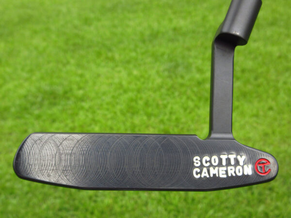 scotty cameron tour only 3x black carbon newport 2 tri sole handstamped circle t putter golf club