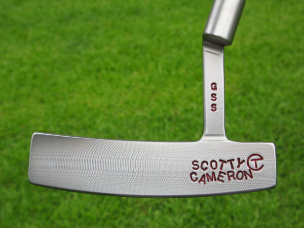 scotty cameron tour only gss circa 62 #6 handstamped circle t putter with extreme toe titleist stamp golf club