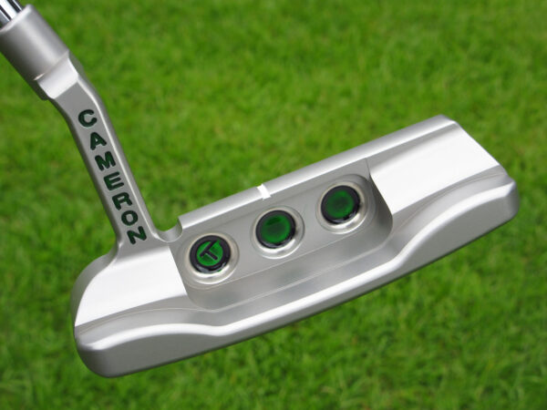 scotty cameron tour only sss newport select circle t putter with translucent green paint and top line golf club