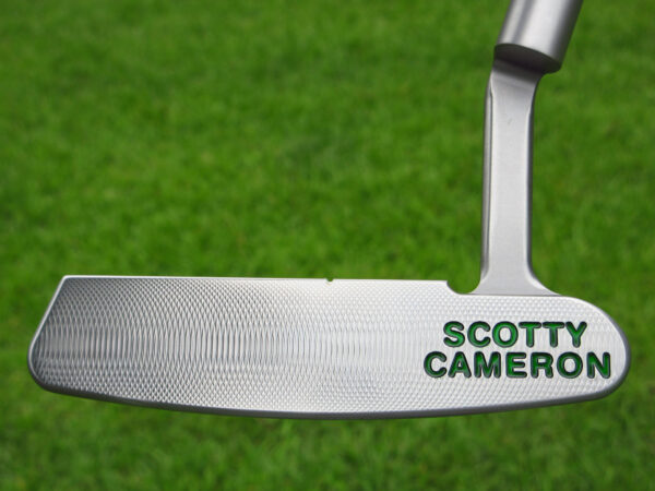 scotty cameron tour only sss newport select circle t putter with translucent green paint and top line golf club