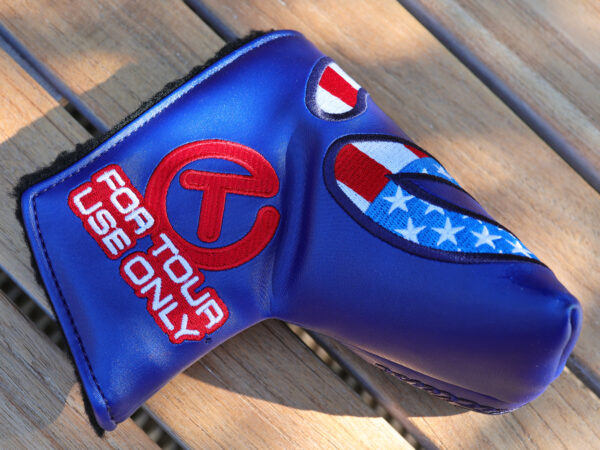 scotty cameron for tour use only blue usa industrial circle t mid mallet putter headcover