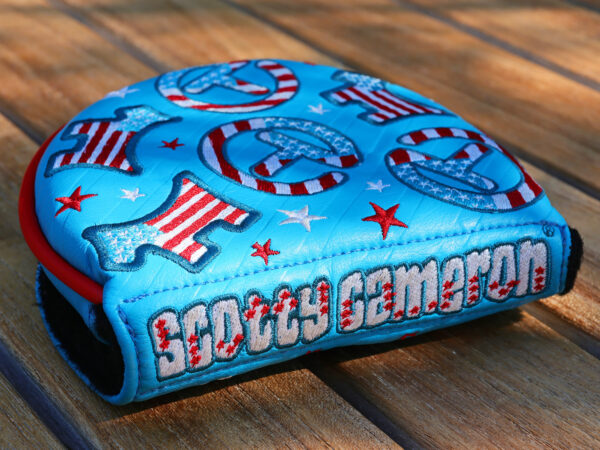 scotty cameron for tour use only 2026 blue usa scotty dog and circle t centershaft design mid round putter headcover