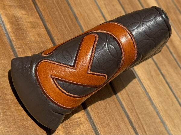 scotty cameron for tour use only vault exclusive dark brown genuine leather industrial circle t blade headcover