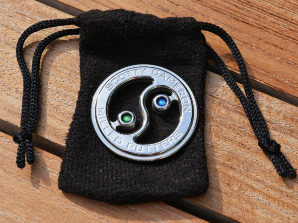 scotty cameron limited release yin yang green and blue ball marker coin