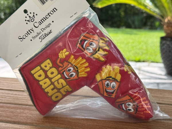 scotty cameron limited release 2019 boise idaho friendly fries french fry red blade putter headcover