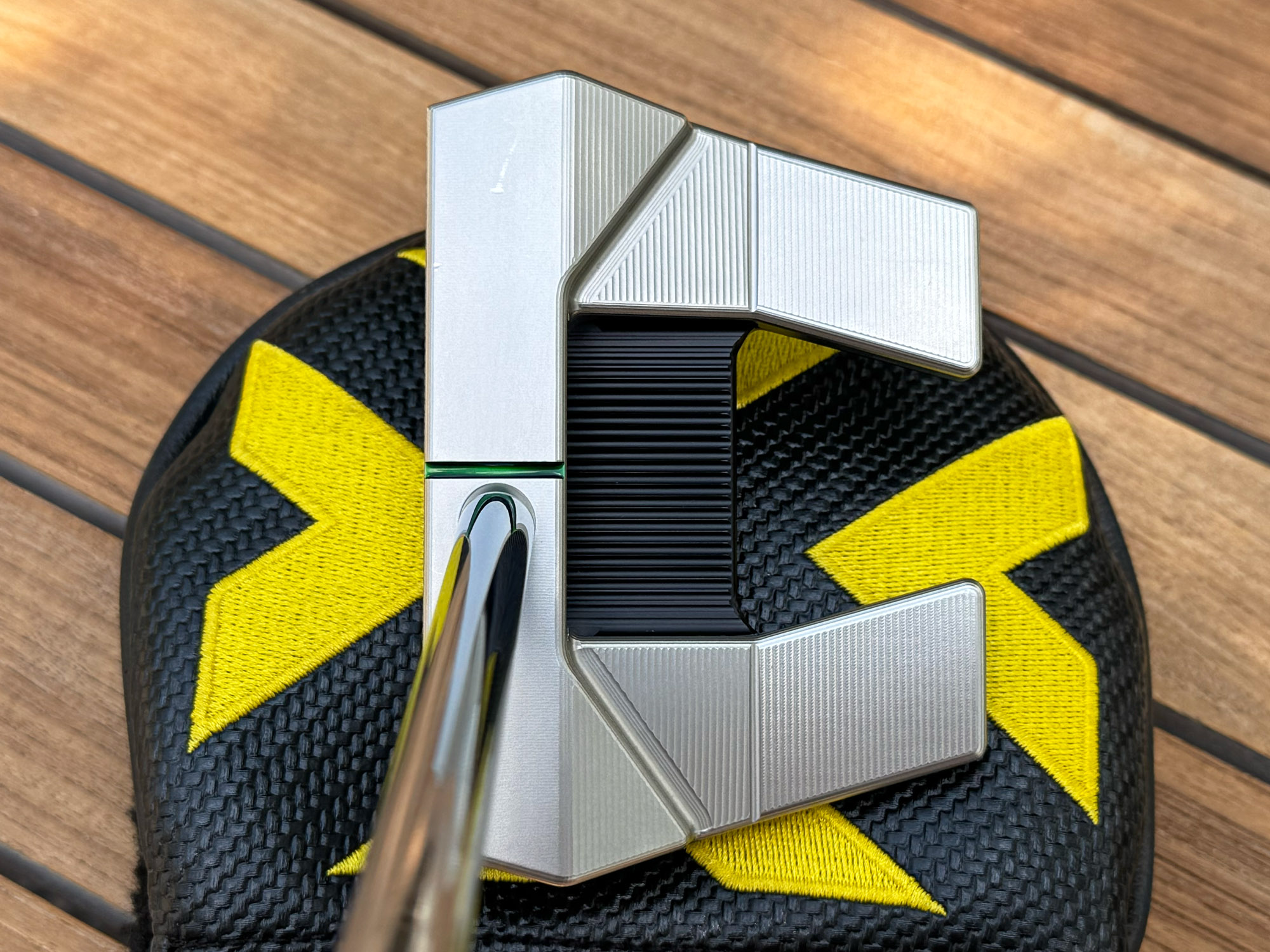 scotty cameron phantom 5s centershaft 360g putter with custom shop translucent green paint fill golf club