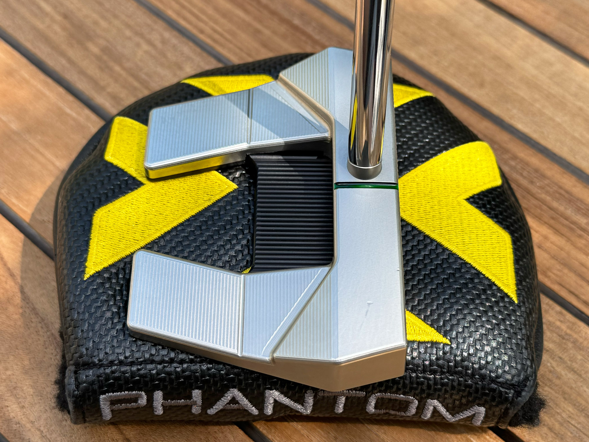 scotty cameron phantom 5s centershaft 360g putter with custom shop translucent green paint fill golf club