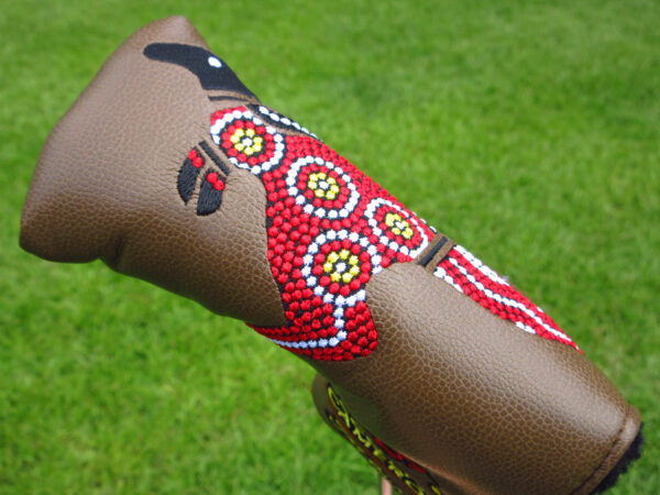 scotty cameron the cameron collector australia brown kangaroo mosaic blade putter headcover