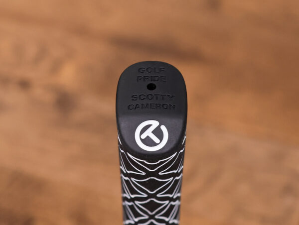 scotty cameron for tour use only black and white textured pistolero plus circle t putter grip