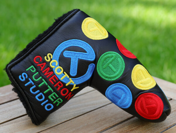 scotty cameron for tour use only black twister dancing circle t blade headcover