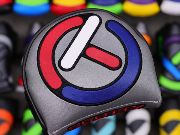 scotty cameron for tour use only bright silver usa stick figure industrial circle t mid round headcover