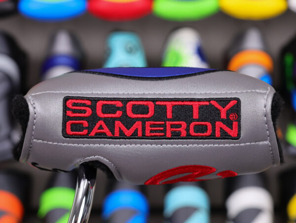 scotty cameron for tour use only bright silver usa stick figure industrial circle t mid round headcover