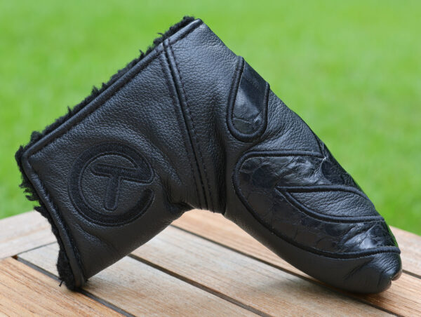 scotty cameron for tour use only vault gallery exclusive black alligator genuine leather circle t blade headcover