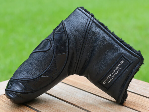 scotty cameron for tour use only vault gallery exclusive black alligator genuine leather circle t blade headcover